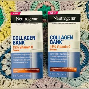 Neutrogena Collagen Bank 15% Vitamin C Serum Bundle